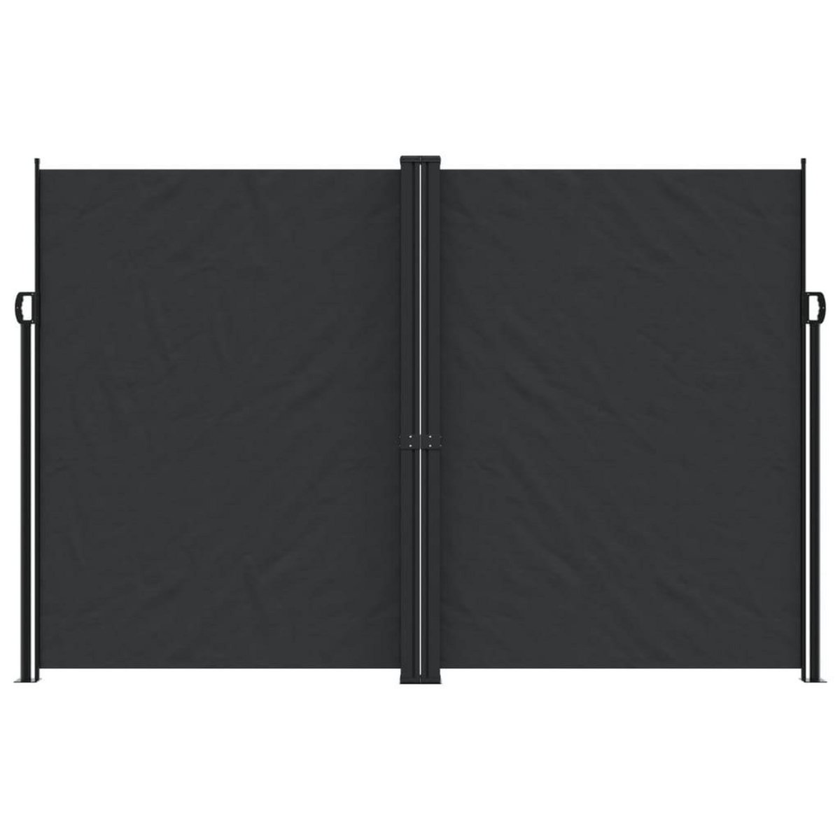 VIDAXL Auvent lateral retractable noir 220x600 cm