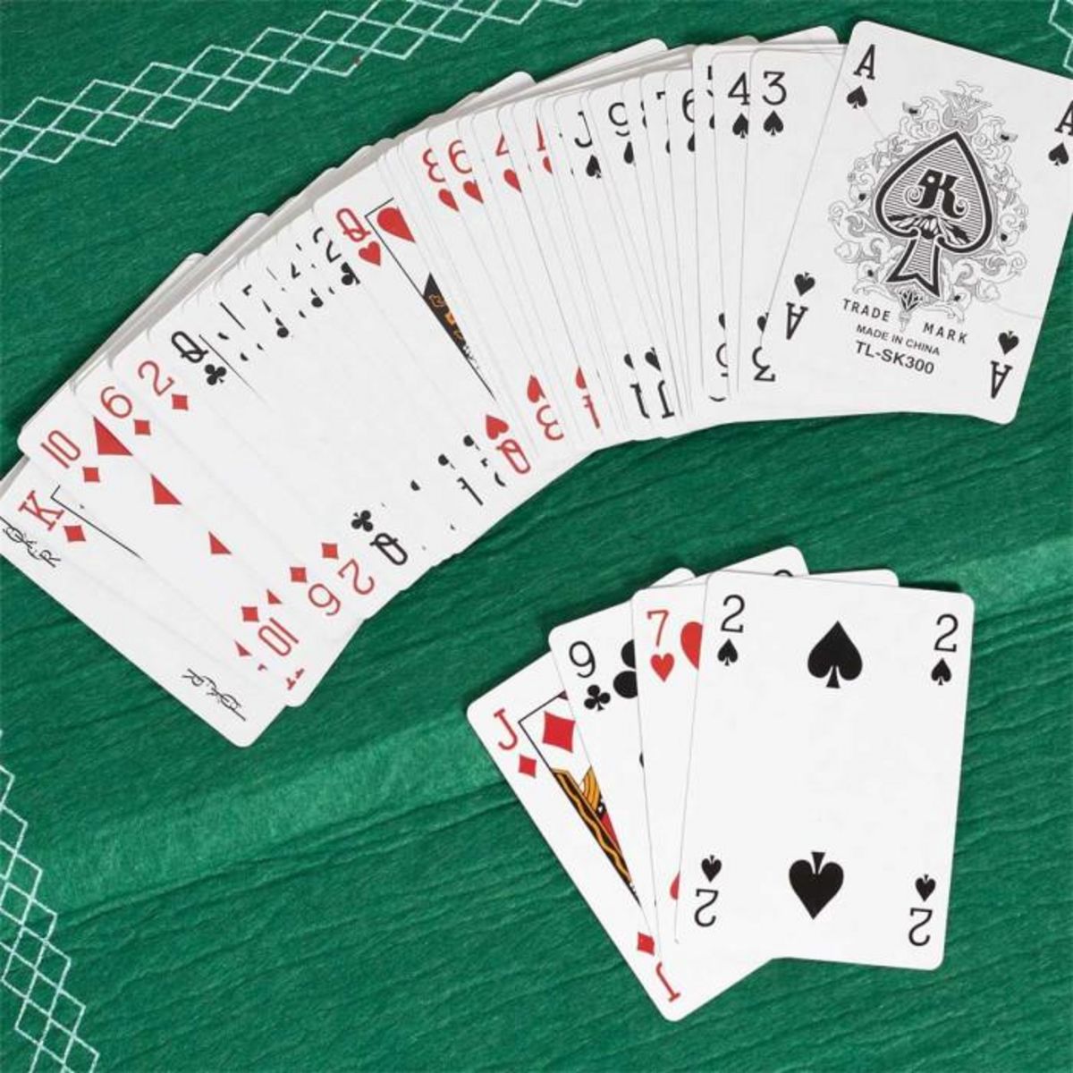 Paris Prix Jeu de 54 Cartes  A Jouer  8cm Blanc