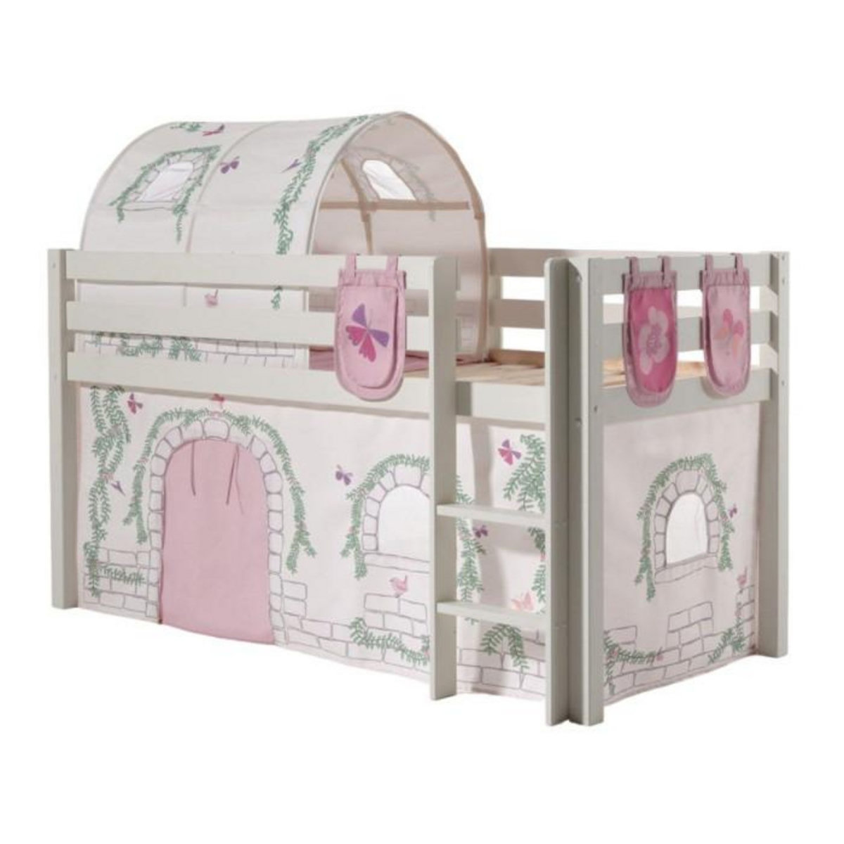 Paris Prix Pack - Lit Enfant, Tente, Tunnel & 3 Pochettes  Pino Birdy  Blanc