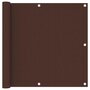 Voir la diapositive 1 : VIDAXL Ecran de balcon Marron 90x300 cm Tissu Oxford
