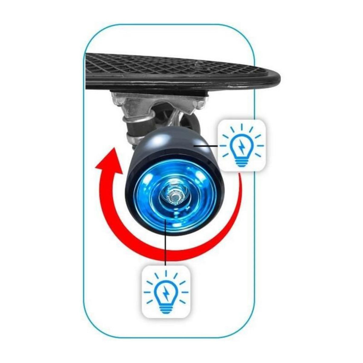 STAMP Skateboard 22 x 6 - STAMP - SKIDS CONTROL - Roues lumineuses