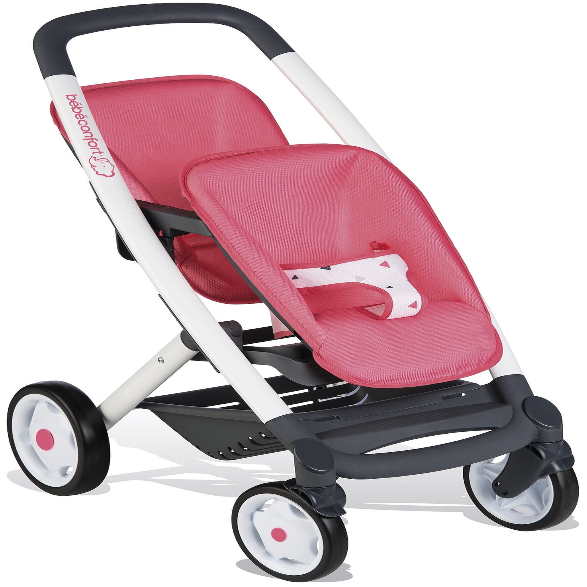 SMOBY Poussette jumeaux bébé confort
