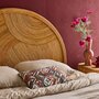 Voir la diapositive 2 : SWEEEK Tête de lit en rotin naturel, bois clair, bohème