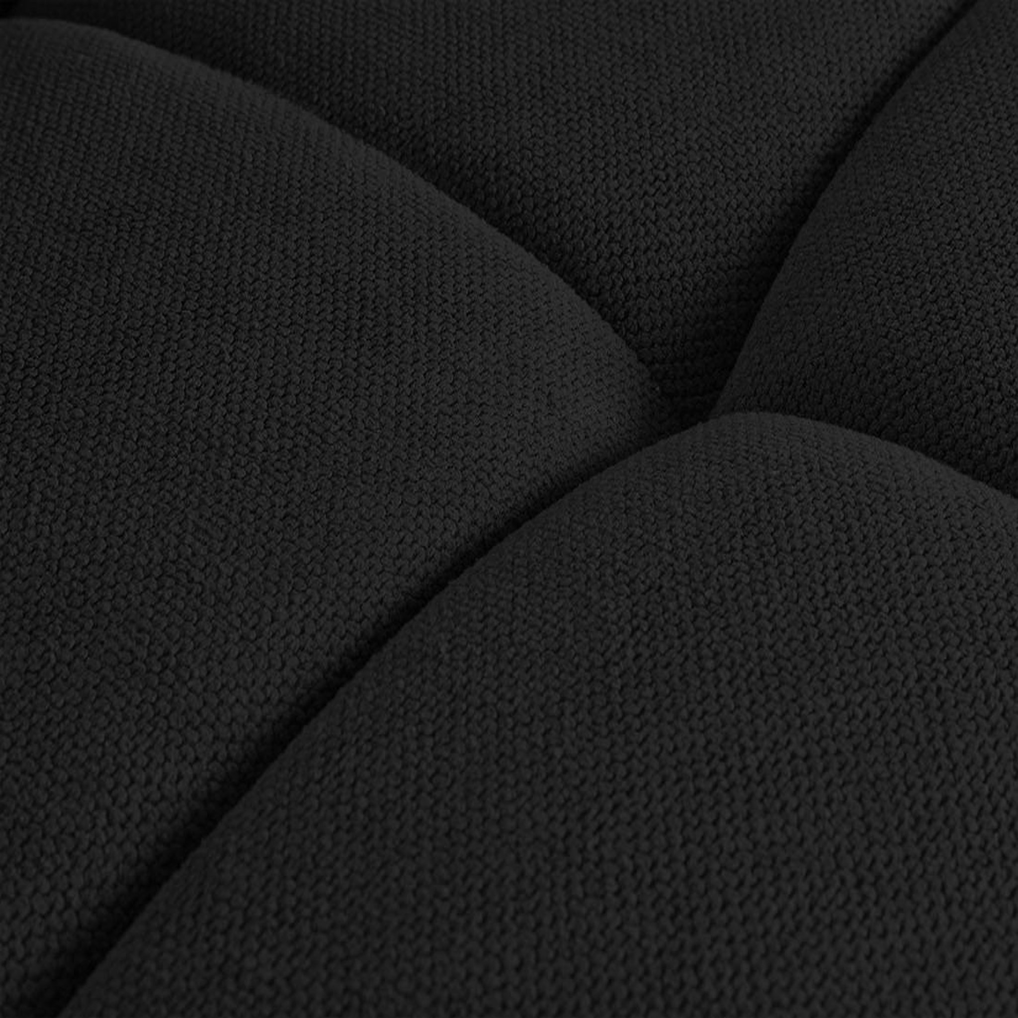 Voir la diapositive 6 : BEST MOBILIER Ray - canapé droit 4 places avec double méridienne - assise profonde - en tissu texturé