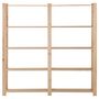 Voir la diapositive 2 : VIDAXL Etagere de stockage 5 niveaux 170x28,5x170cm Bois de pin massif