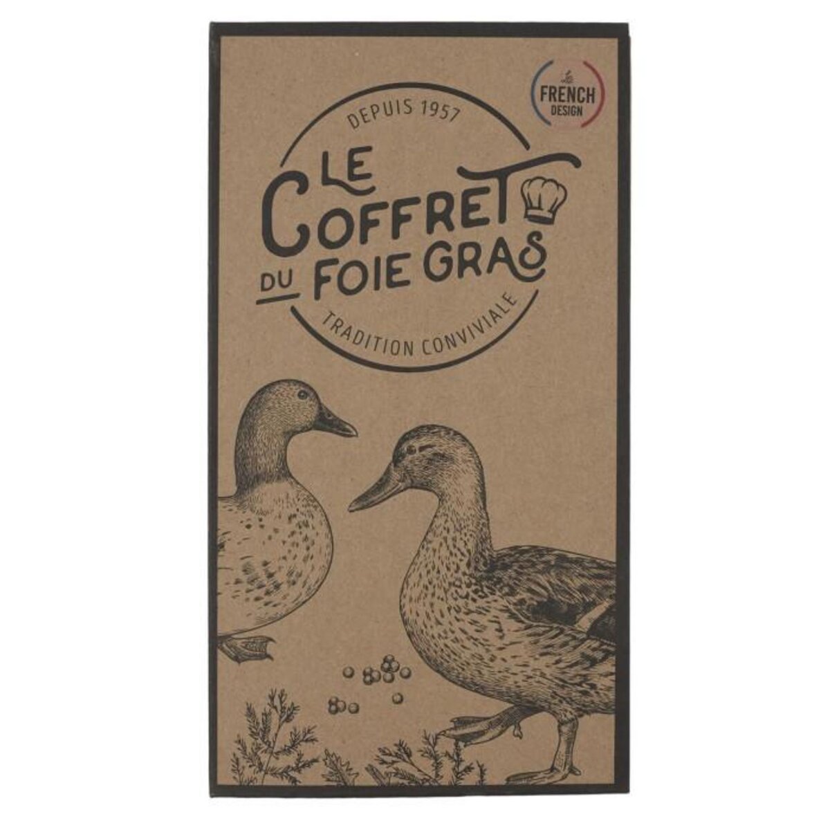 Paris Prix Coffret Foie Gras  Lyre & Planche  28cm Beige