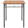 Voir la diapositive 4 : VIDAXL Ensemble de salle a manger 7 pcs MDF et acier Marron