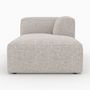 Voir la diapositive 5 : Rendez vous déco Méridienne d'angle à droite pour canapé modulable en tissu beige-Hestia