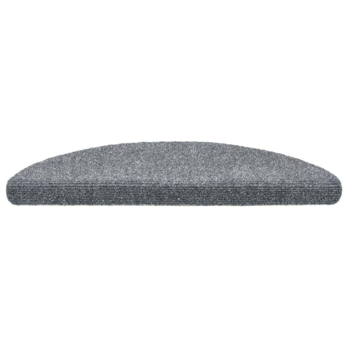 VIDAXL Tapis d'escalier autocollant 20 pcs gris clair 56x17x3 cm