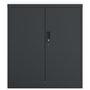 Voir la diapositive 3 : VIDAXL Classeur anthracite 79x40x90 cm acier