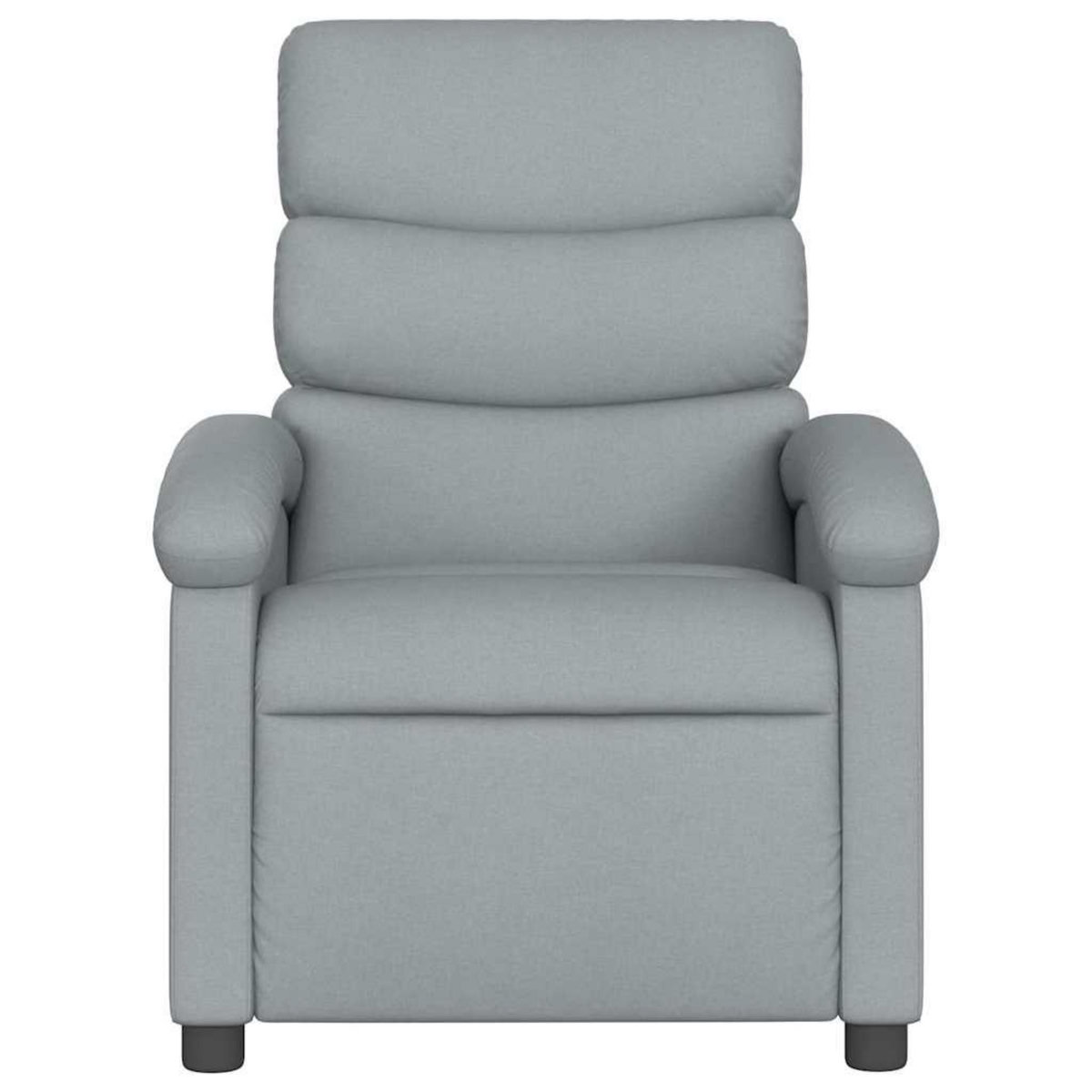 VIDAXL Fauteuil de massage inclinable Gris clair Tissu