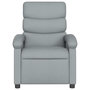 Voir la diapositive 5 : VIDAXL Fauteuil de massage inclinable Gris clair Tissu