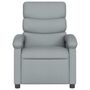 Voir la diapositive 5 : VIDAXL Fauteuil de massage inclinable Gris clair Tissu