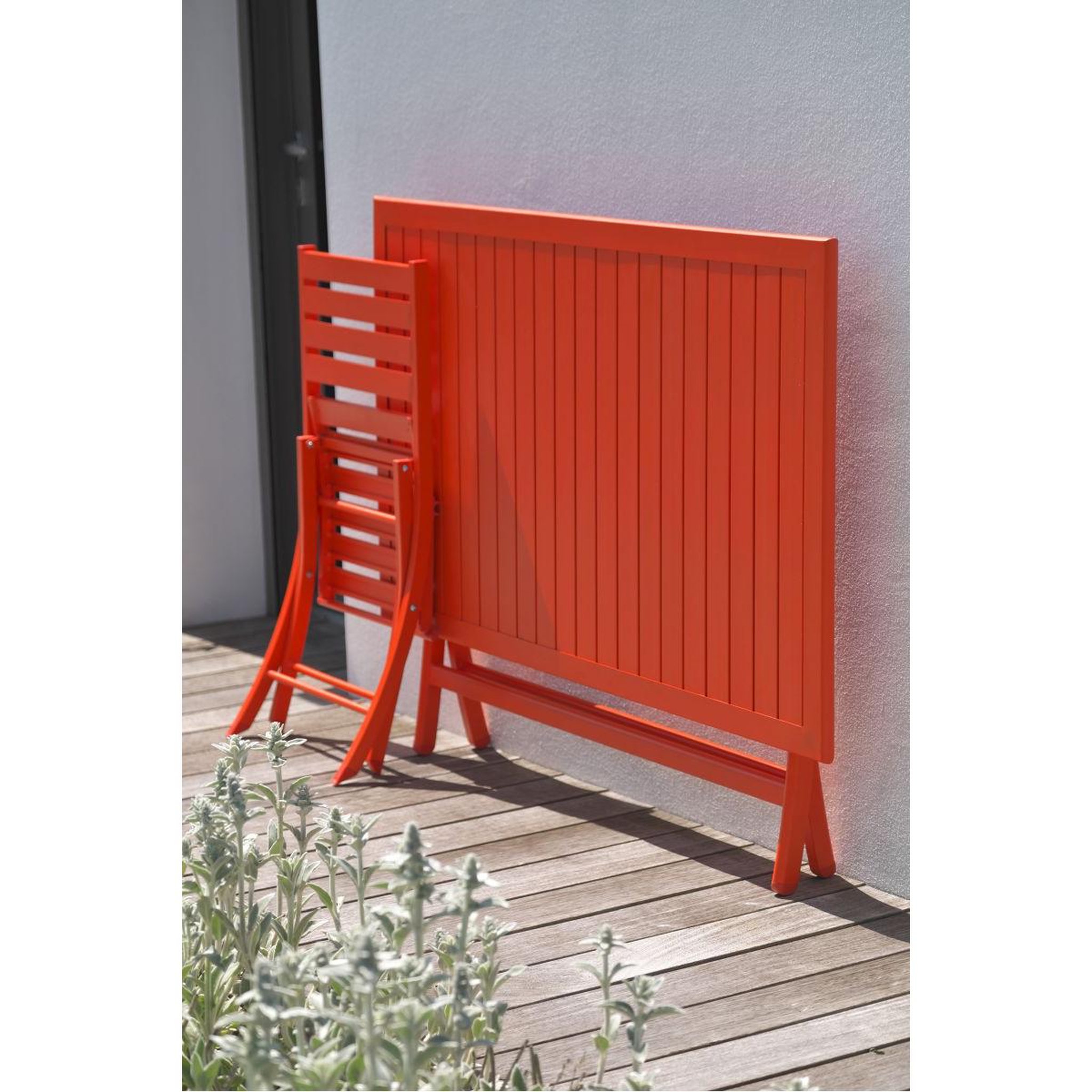 Voir la diapositive 3 : Paris Prix Table de jardin pliante  marius  140cm orange