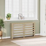 VIDAXL Cache-radiateur chene sonoma 149x20x82 cm bois d'ingenierie