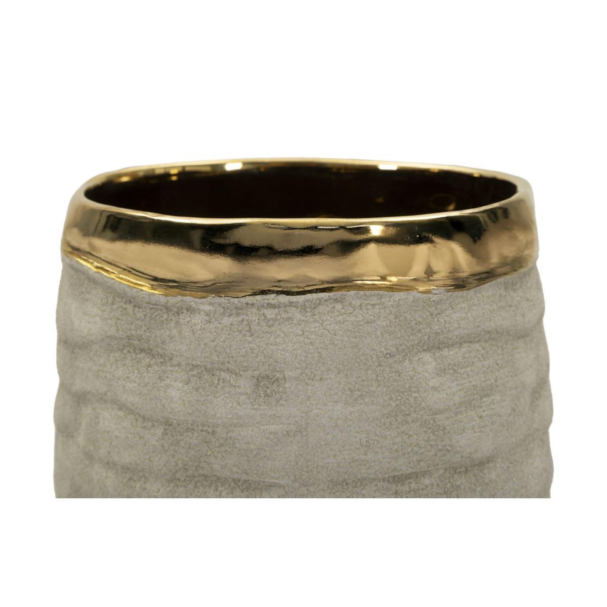 Voir la diapositive 3 : Paris Prix Vase design en céramique  lima  31cm gris
