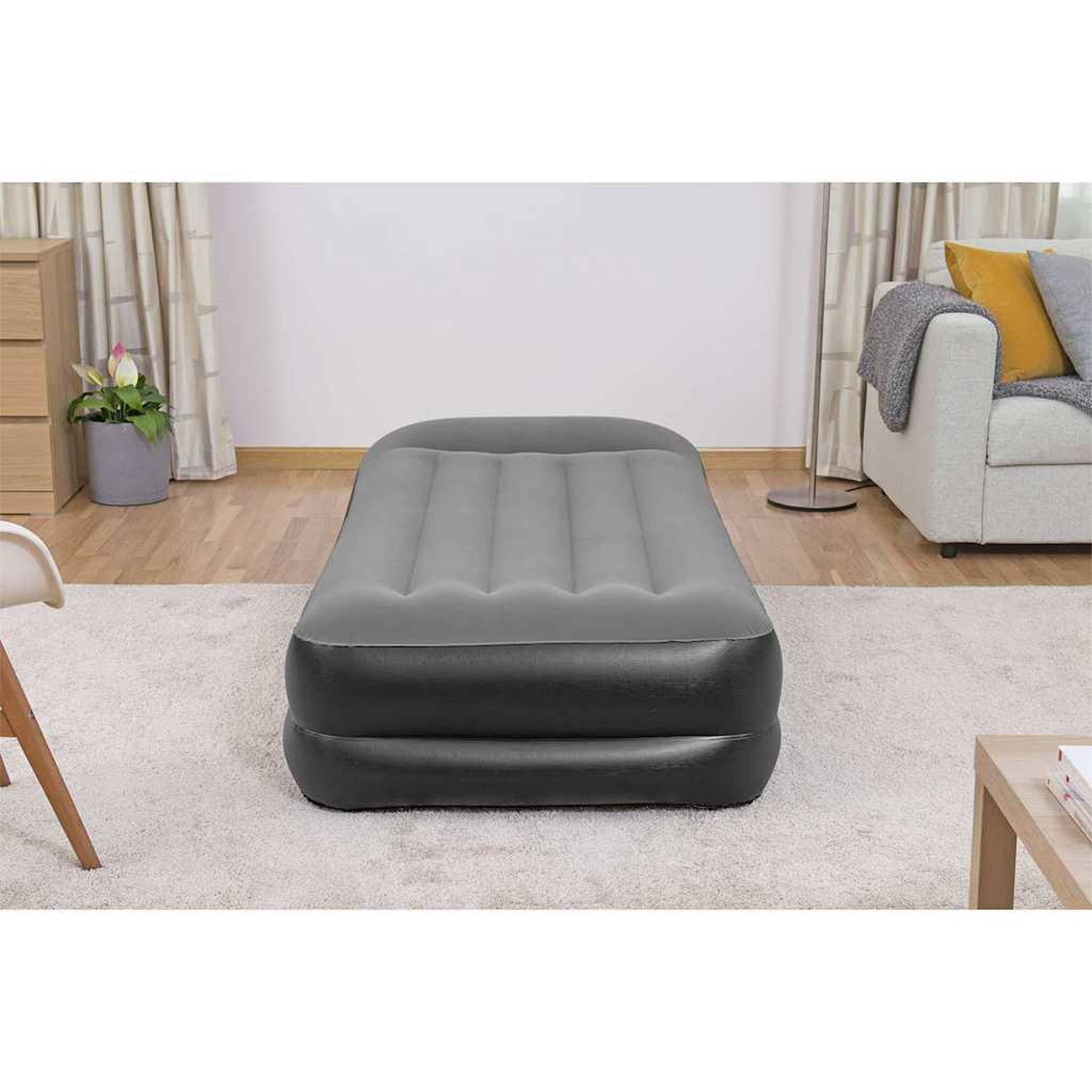 Voir la diapositive 5 : BESTWAY Bestway lit gonflable floque avec pompe a air integree 191x97x46 cm