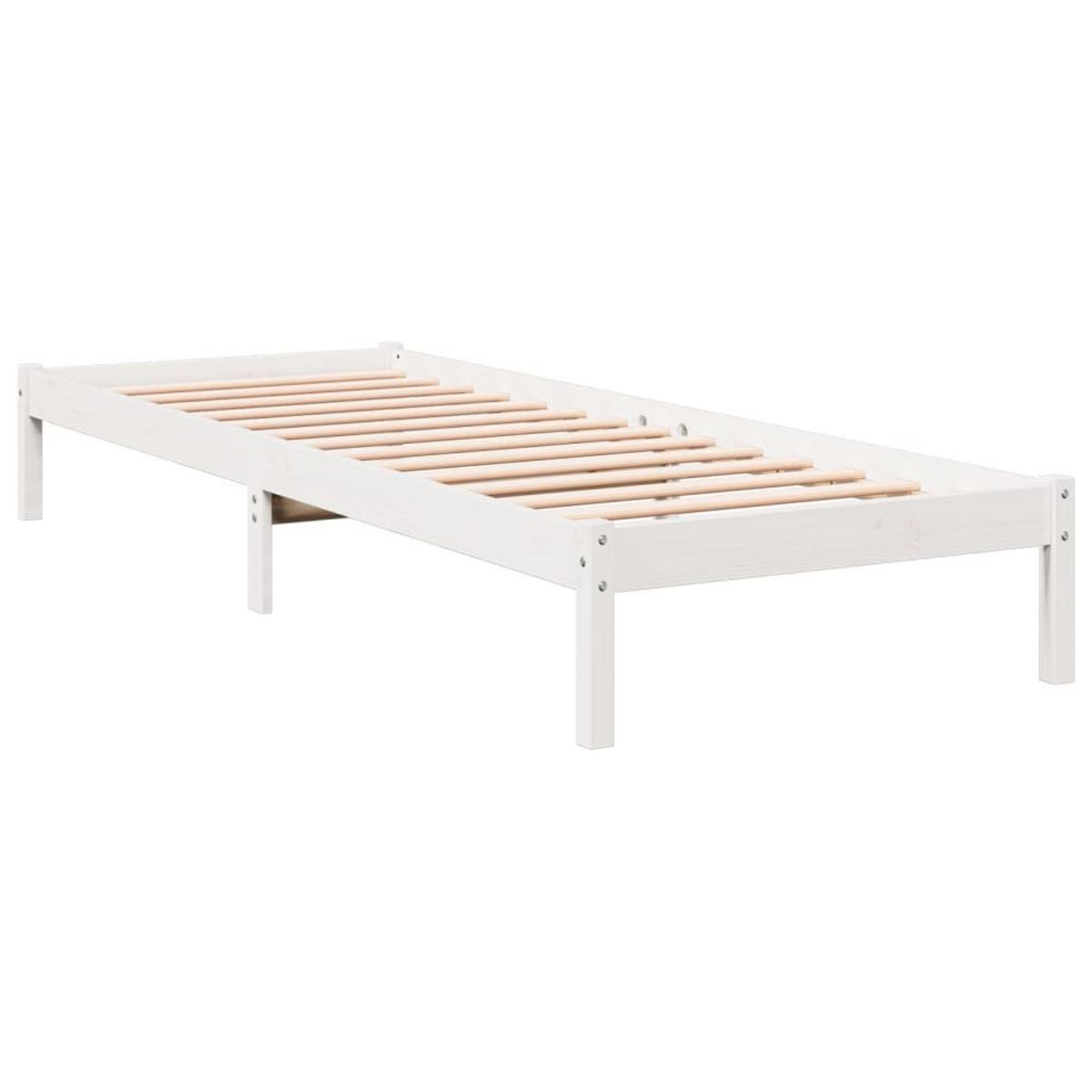 VIDAXL Cadre de lit extra long sans matelas 90x210 cm bois massif pin