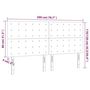 Voir la diapositive 6 : VIDAXL Tetes de lit 4 pcs Taupe 100x5x78/88 cm Tissu