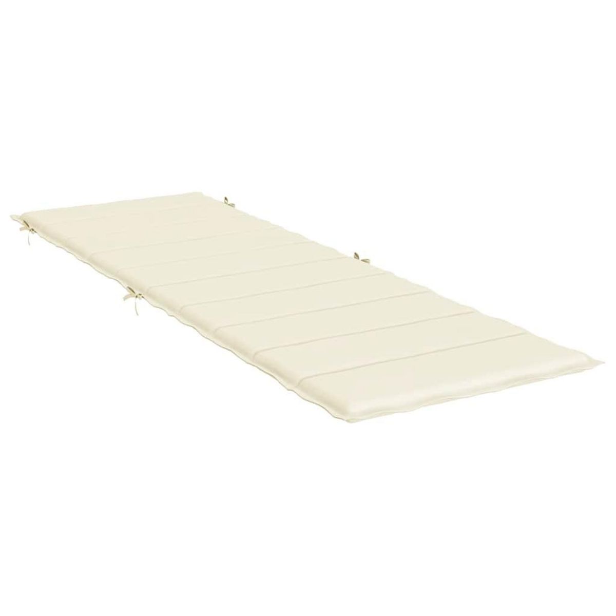 VIDAXL Coussin de chaise longue creme 186x58x3 cm tissu oxford