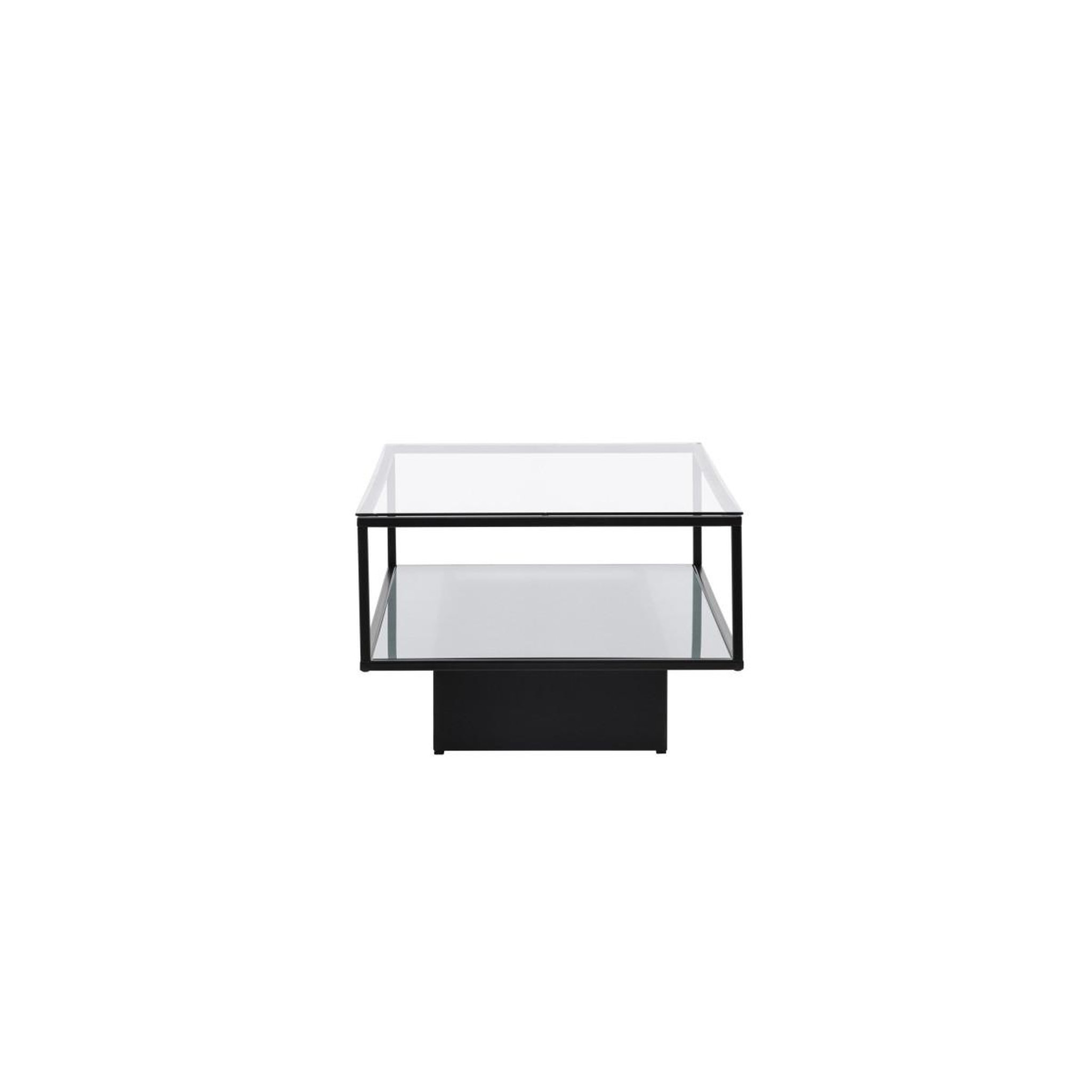 Voir la diapositive 2 : Paris Prix Table basse design en verre  maglehem  130cm noir