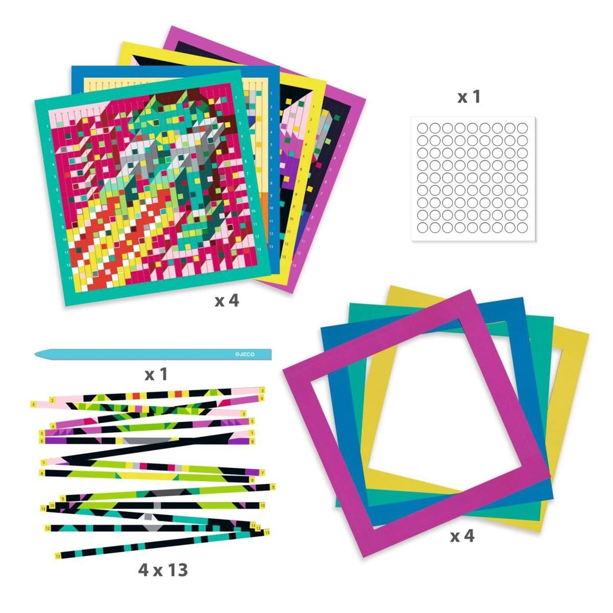 Voir la diapositive 3 : Djeco Activites papier - les Invaders