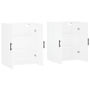 Voir la diapositive 4 : VIDAXL Armoires murales 2 pcs blanc 69,5x34x90 cm