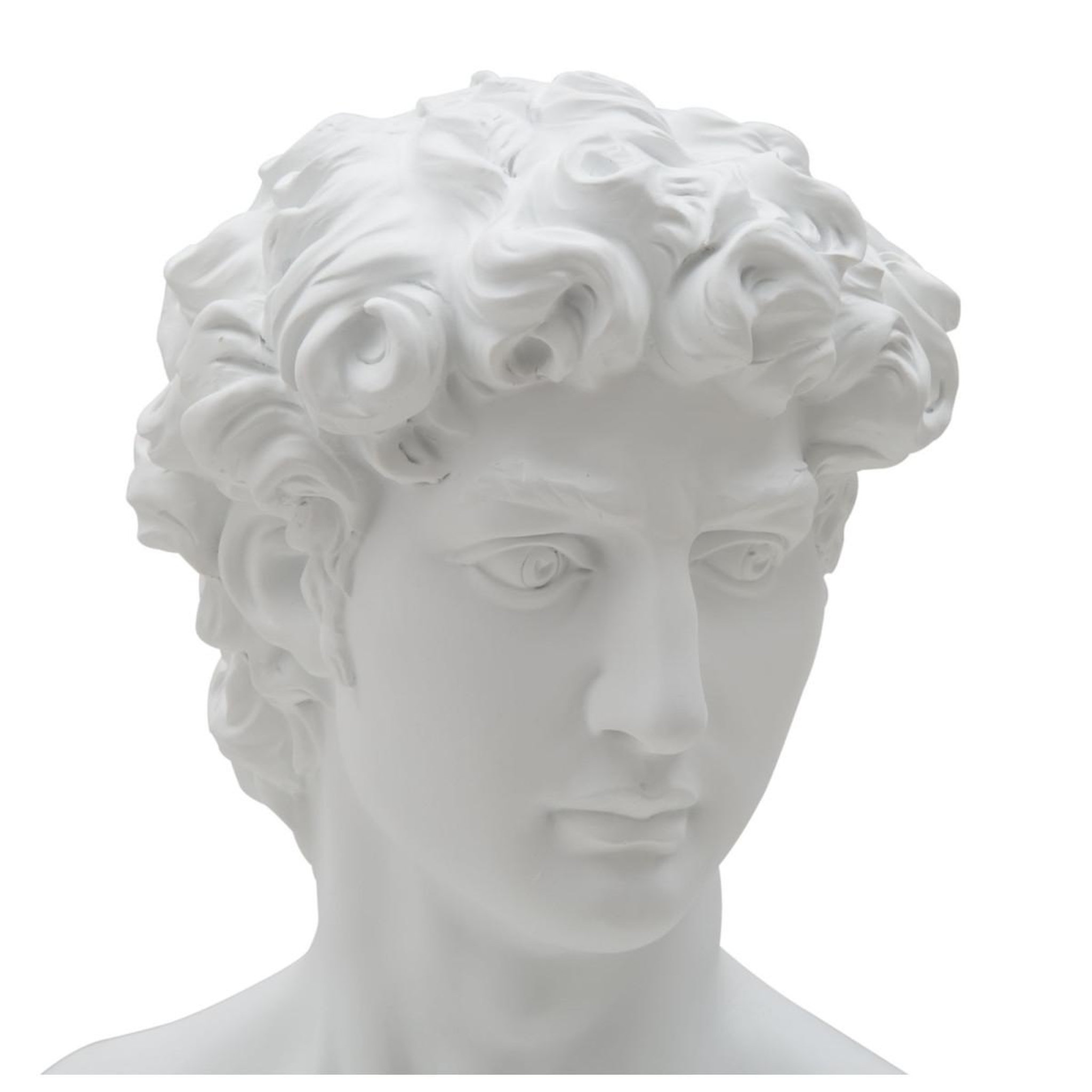 Voir la diapositive 3 : Paris Prix Buste tête masculine  roman  34cm blanc