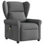 Voir la diapositive 2 : VIDAXL Fauteuil de massage inclinable Gris fonce Tissu