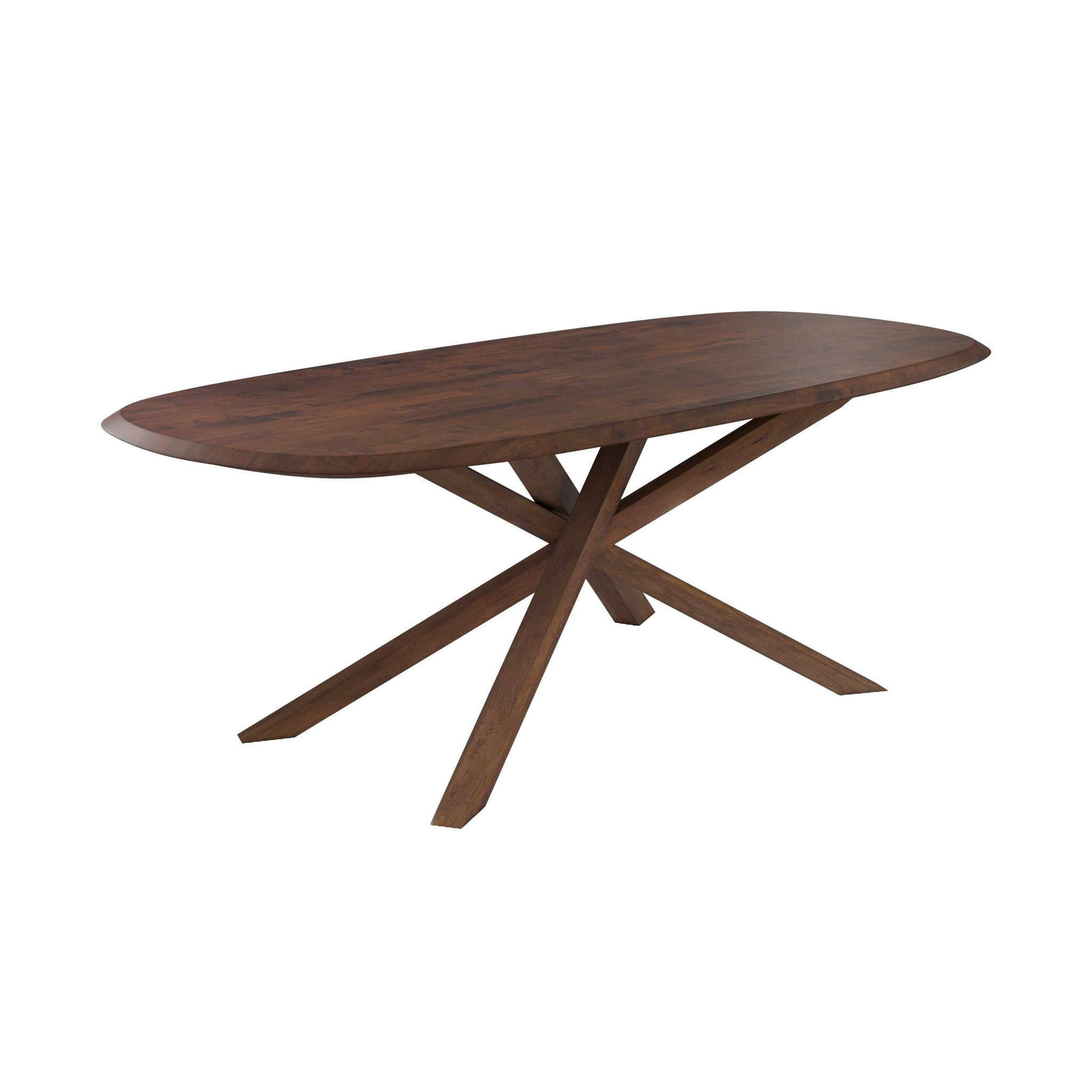 MAISON PAVANE Table rectangulaire en bois d'hévéa massif foncé 10 personnes-aladin