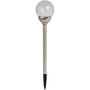 Voir la diapositive 1 : GARDENSTAR Lampe de jardin solaire inox LED H51cm