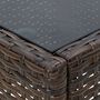 Voir la diapositive 4 : VIDAXL Table de jardin Marron 75x40x37 cm Resine tressee