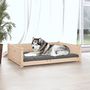 Voir la diapositive 3 : VIDAXL Lit pour chien 105,5x75,5x28 cm Bois de pin solide