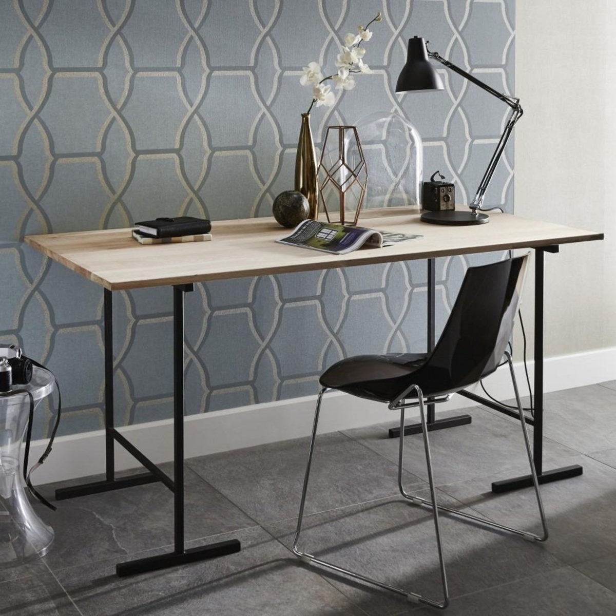 CENTRALE BRICO Tréteau acier h, H.75 x l.71 cm