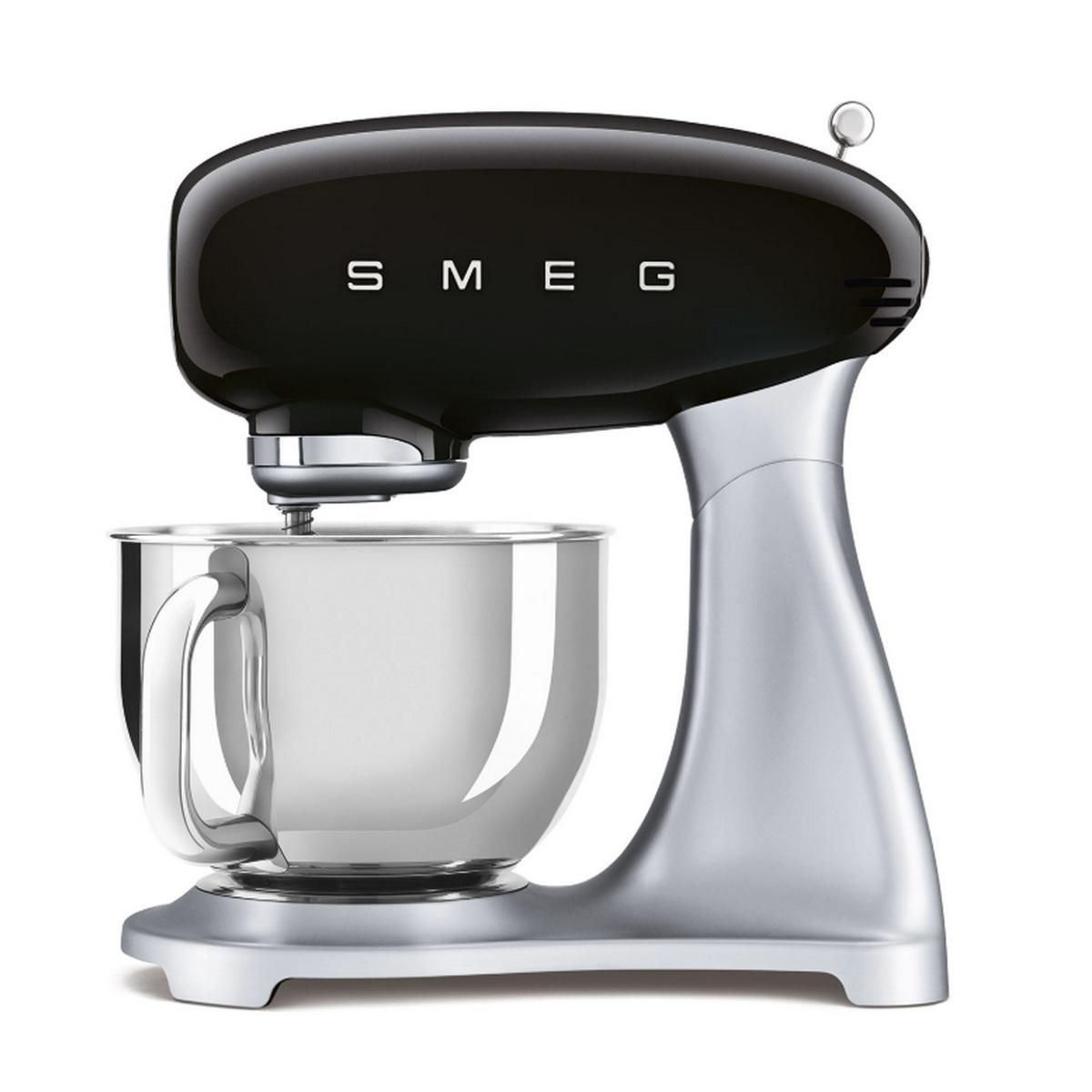 SMEG Robot pâtissier multifonctions 4.8l 800w noir - SMF04BLEU