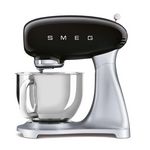 SMEG Robot pâtissier multifonctions 4.8l 800w noir - SMF04BLEU