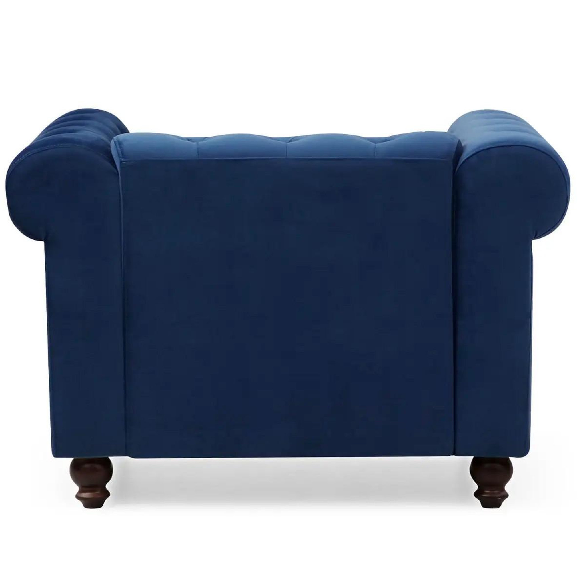 Voir la diapositive 4 : Paris Prix Fauteuil design velours  chesterfield  111cm bleu