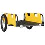Voir la diapositive 4 : VIDAXL Remorque de vélo jaune tissu oxford et fer