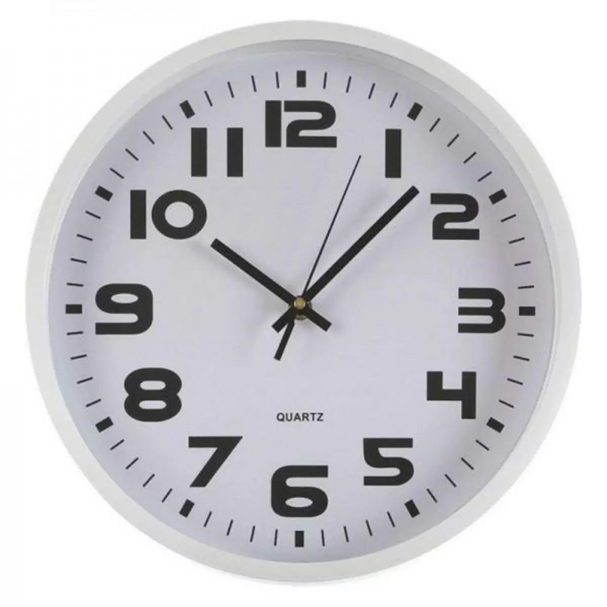 MARKET24 Horloge Murale Plastique (4,2 x 30,5 x 30,5 cm) Blanc