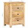 Voir la diapositive 6 : VIDAXL Table de chevet 45x35x60 cm Bois de manguier massif