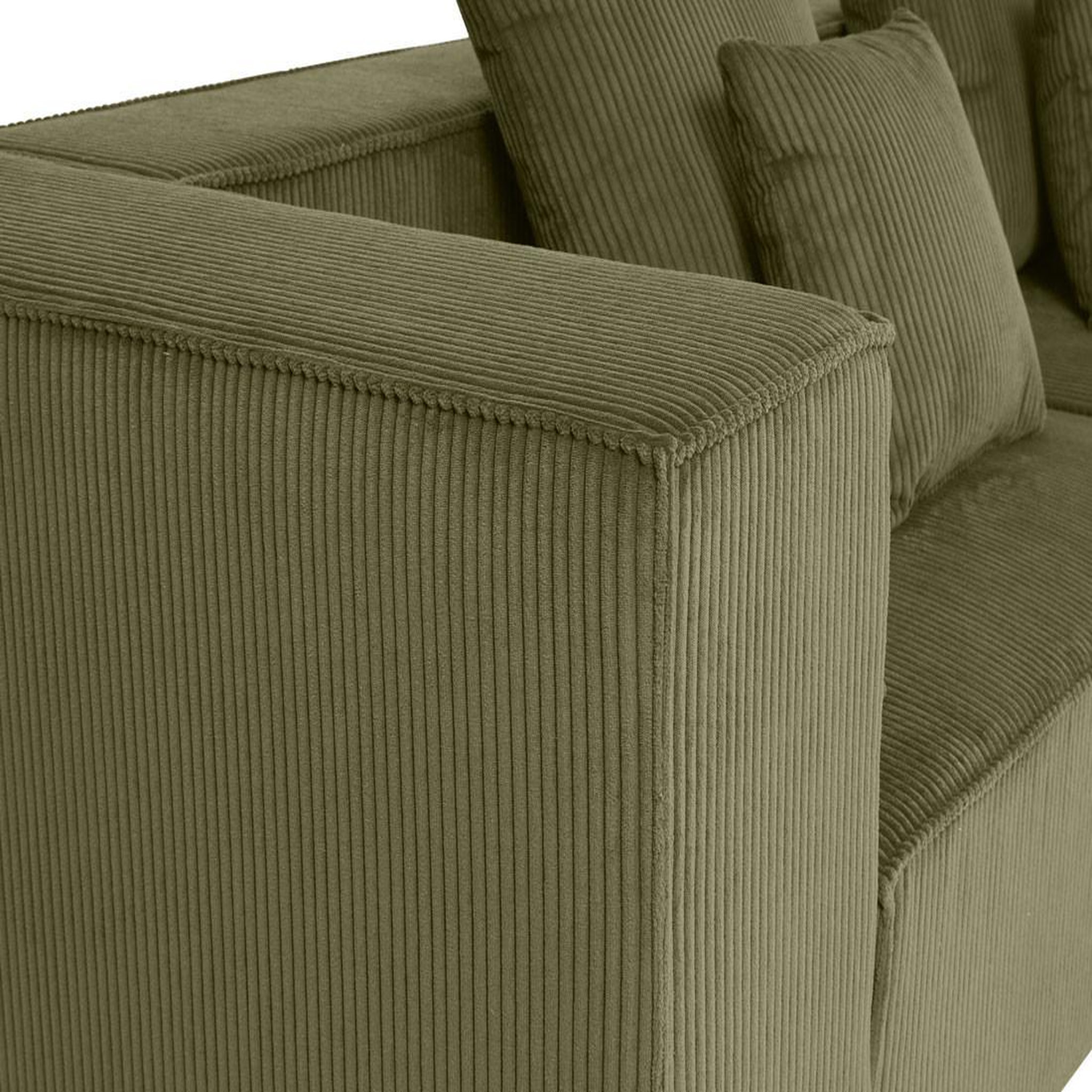 Voir la diapositive 5 : BEST MOBILIER Colombine - canapé modulable droit - 2 places - en velours côtelé