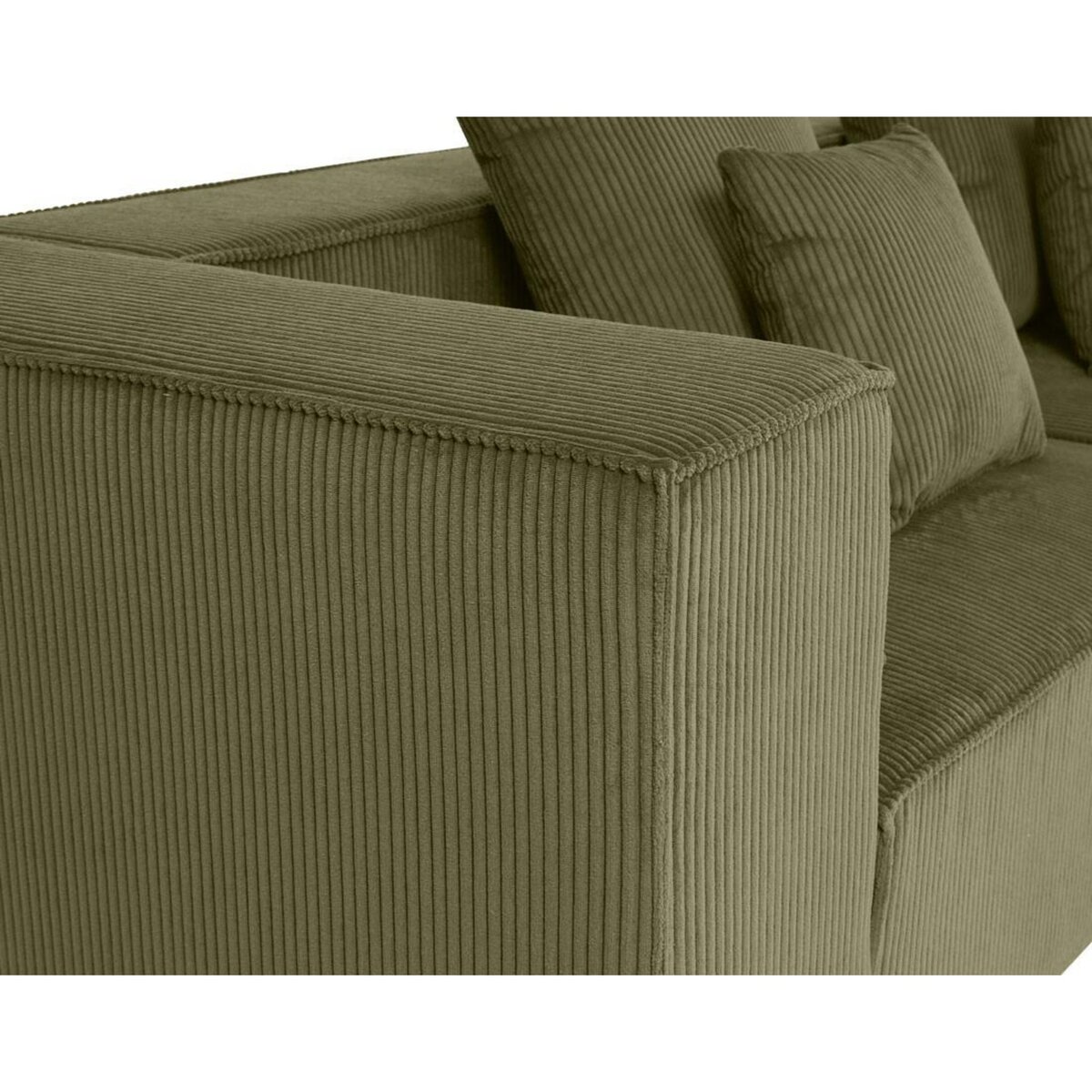 LISA DESIGN Colombine - canapé modulable droit - 2 places - en velours côtelé