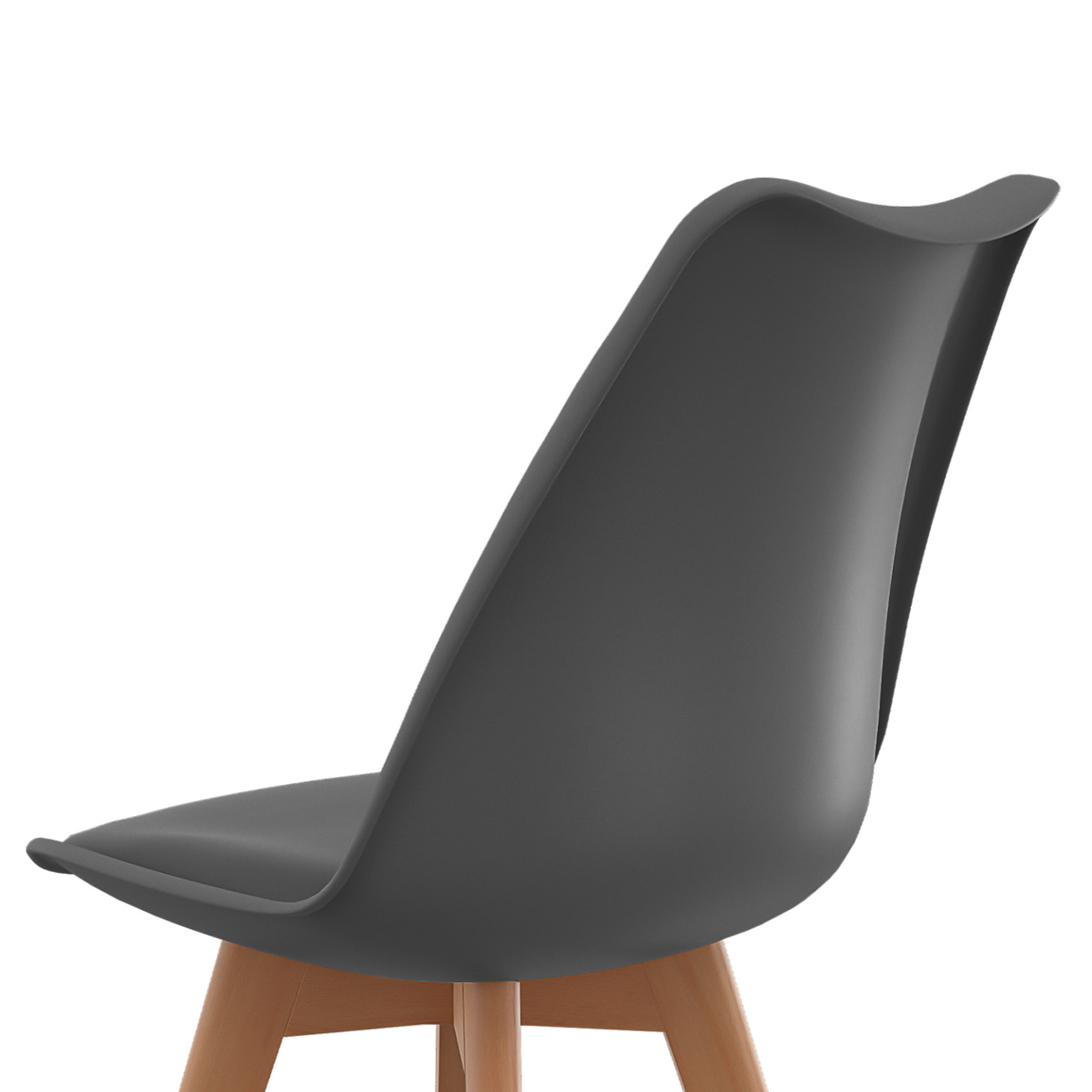 Voir la diapositive 6 : ID MARKET Lot de 4 chaises scandinaves sara mix color gris foncé, gris clair, blanc et bleu