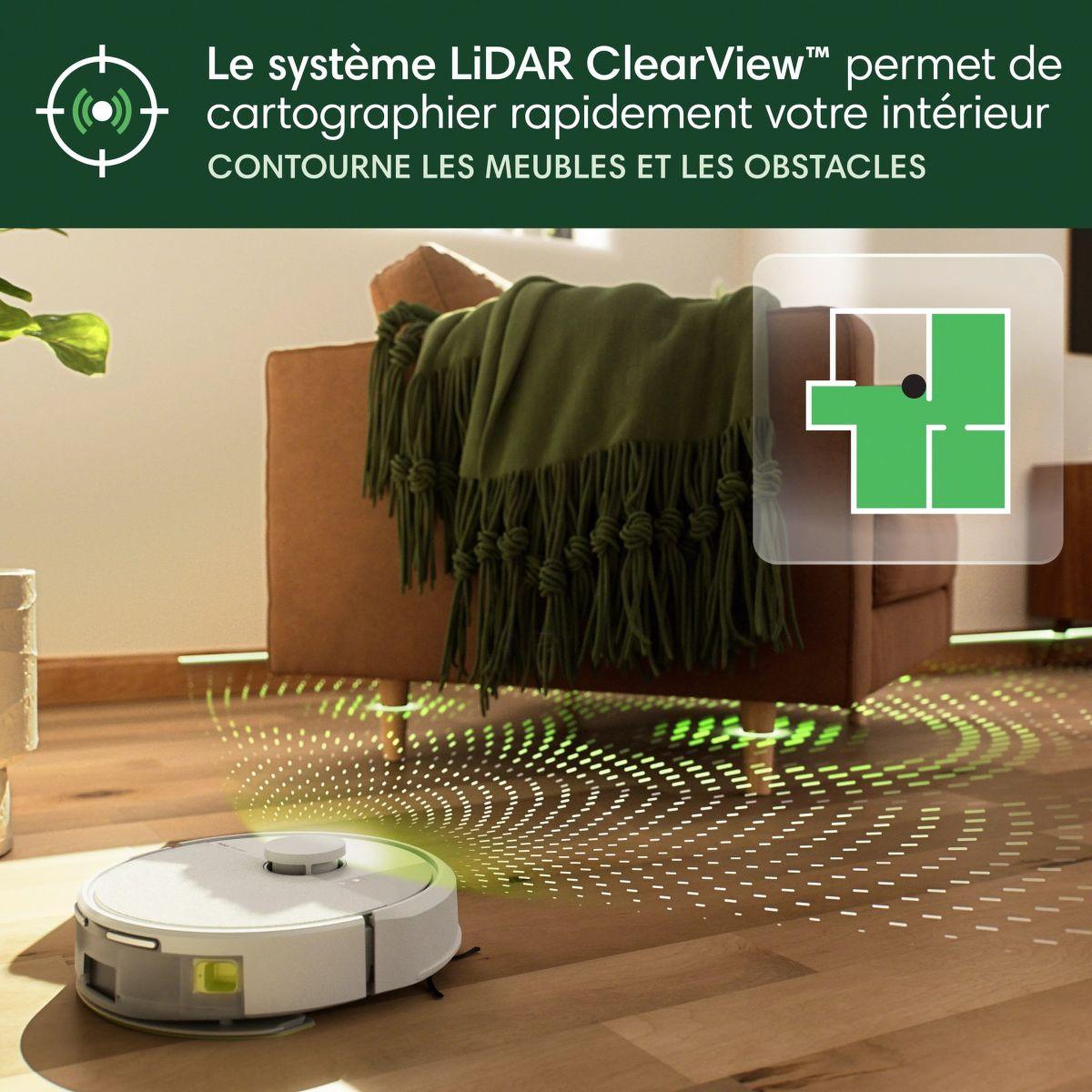 Voir la diapositive 5 : IROBOT Robot Aspirateur Laveur Roomba 105 Combo Y311240