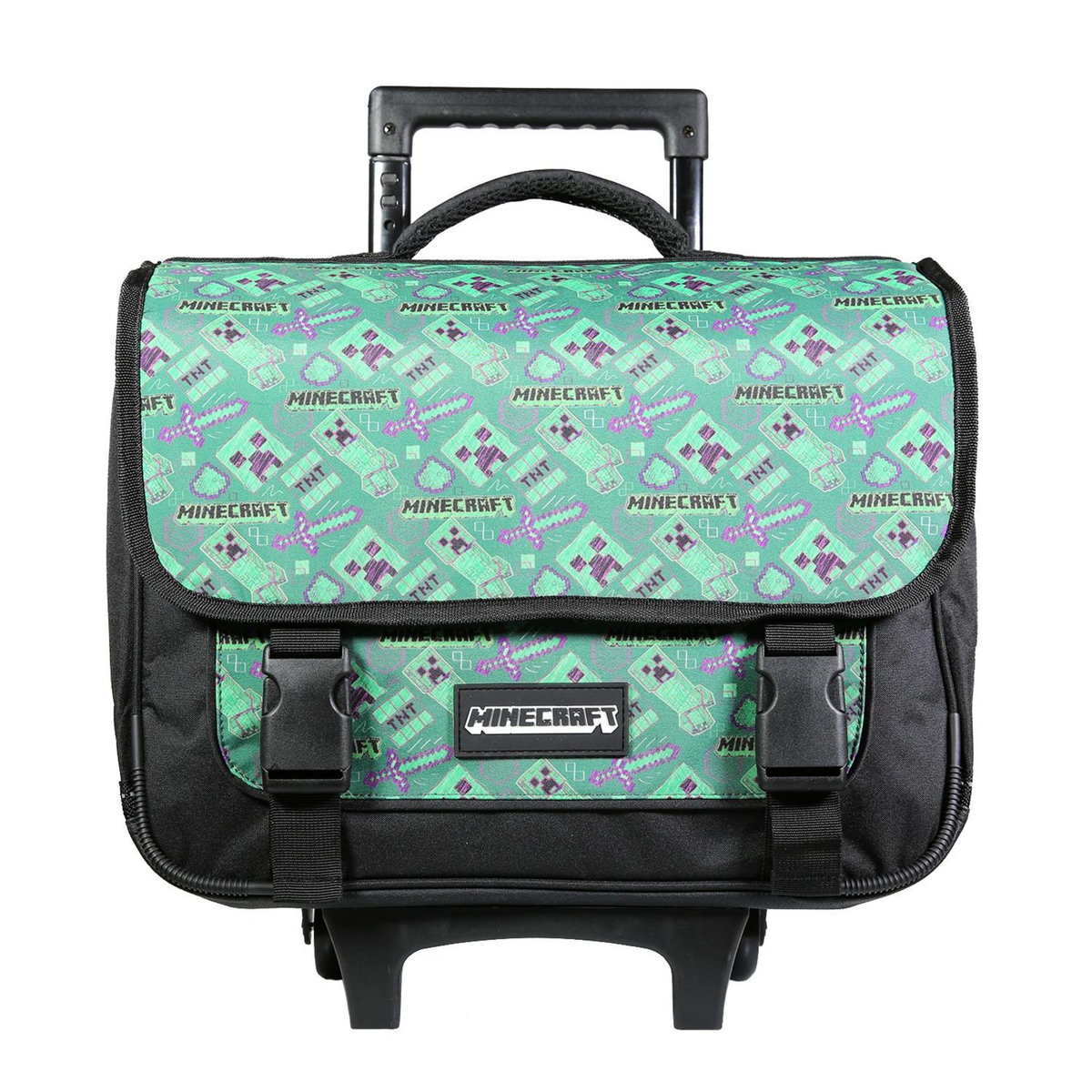 Bagtrotter BAGTROTTER  Cartable à roulettes 38 cm Minecraft Vert