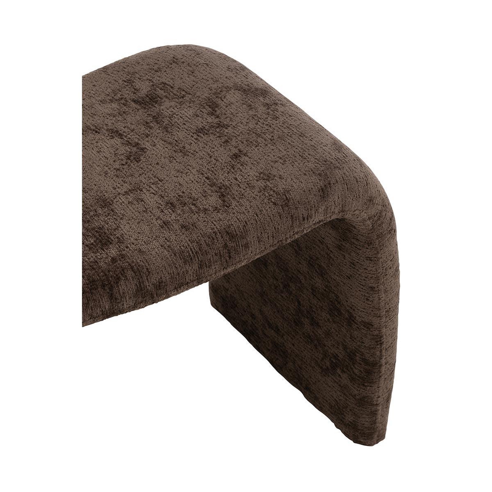 Voir la diapositive 4 : J-LINE Pouf design  anise  61cm marron foncé