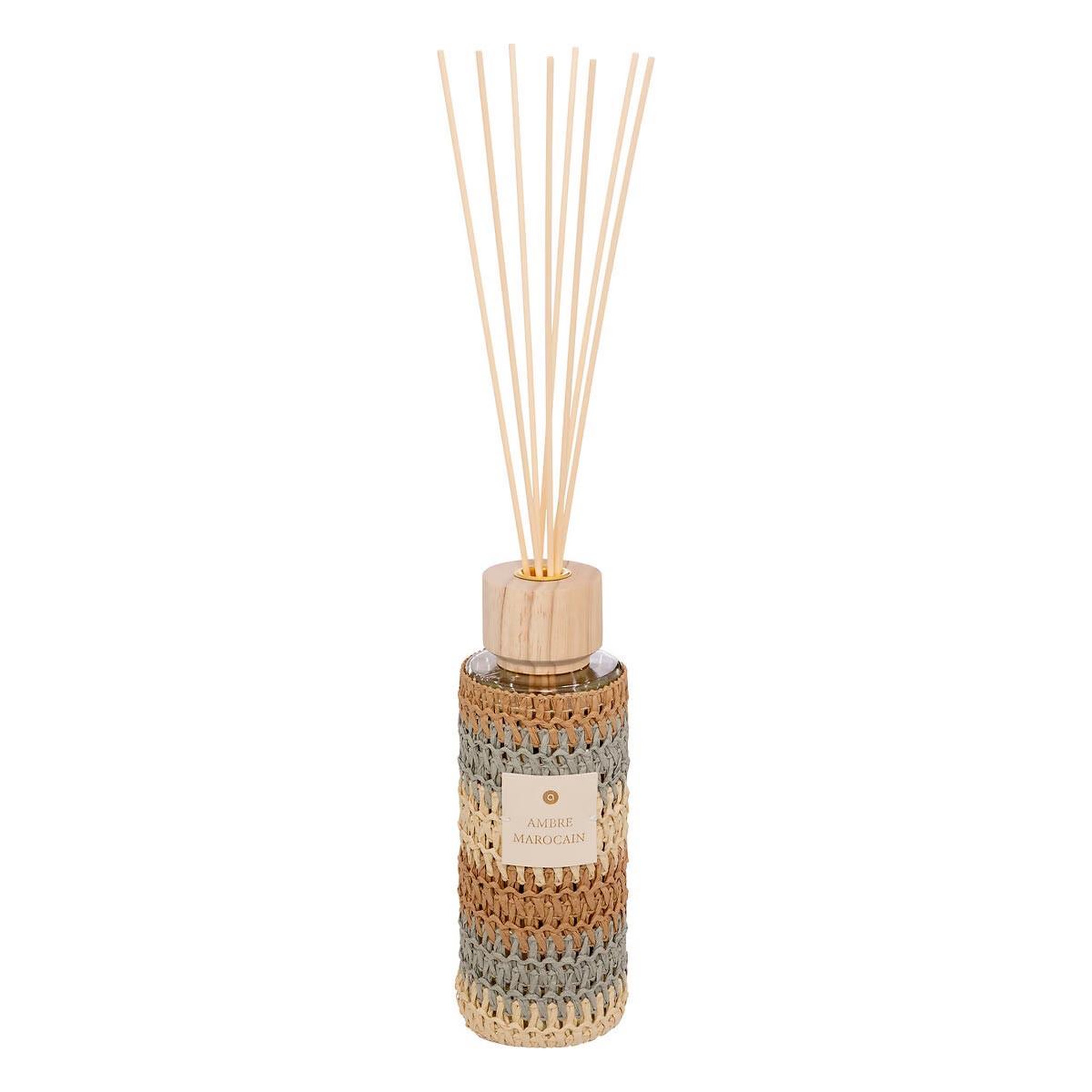 ATMOSPHERA Diffuseur de parfum en verre  zaya  500ml ambre marocain