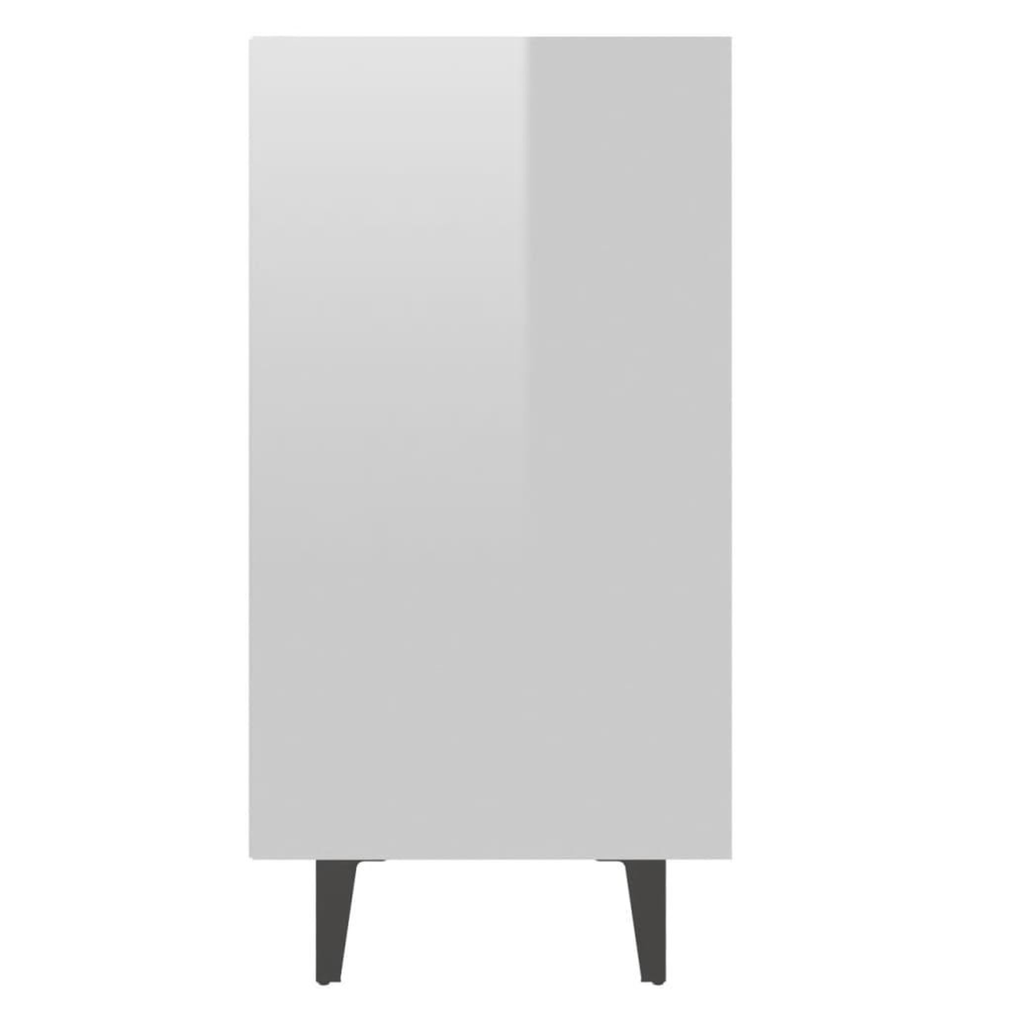 Voir la diapositive 5 : VIDAXL Buffet blanc brillant 103,5x35x70 cm bois d'ingenierie