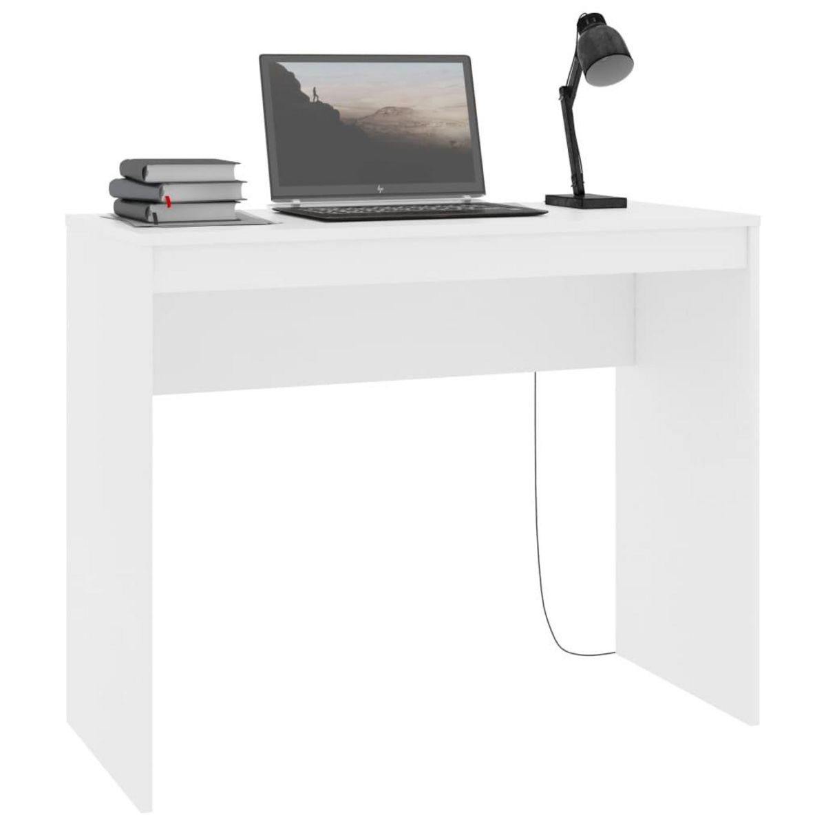 VIDAXL Bureau Blanc 90x40x72 cm Bois d'ingenierie