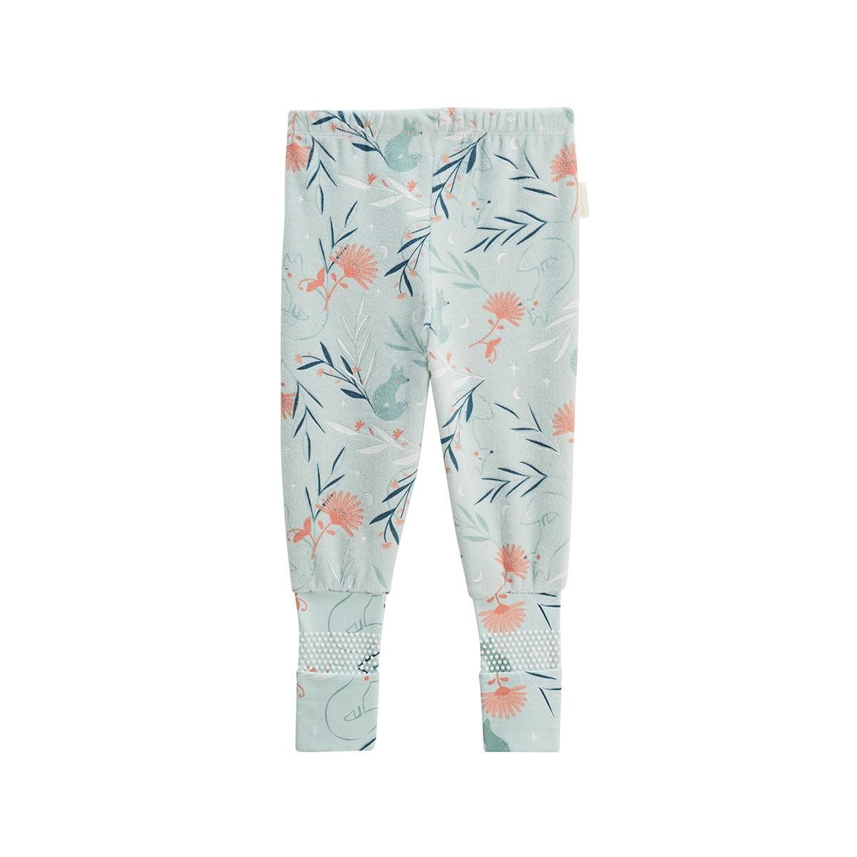 Petit Béguin Pyjama enfant 2 pièces en velours à pieds retroussables Dina